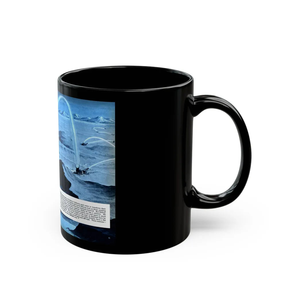 California's Big Squirt, 1951 - Black Coffee Mug-Go Mug Yourself