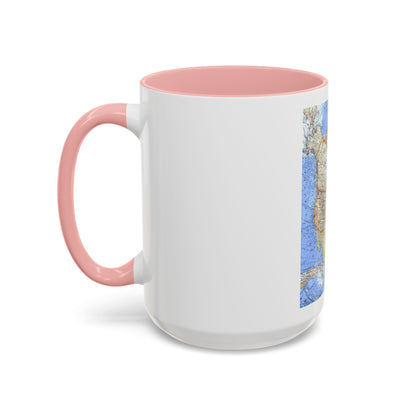 North America (1964) (Map) Accent Coffee Mug