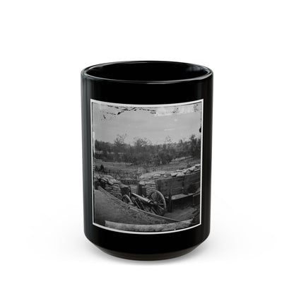 Atlanta, Georgia. Interior View Of Confederate Fort, East Of W. & A. Railroad, Looking East (U.S. Civil War) Black Coffee Mug
