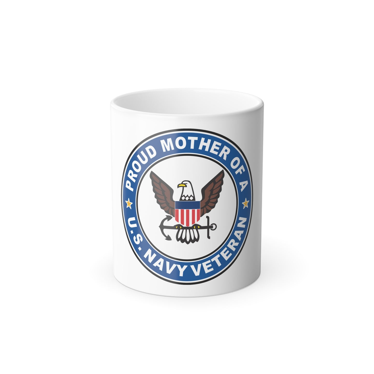 US Navy Veteran Proud Mother (U.S. Navy) Color Changing Mug 11oz