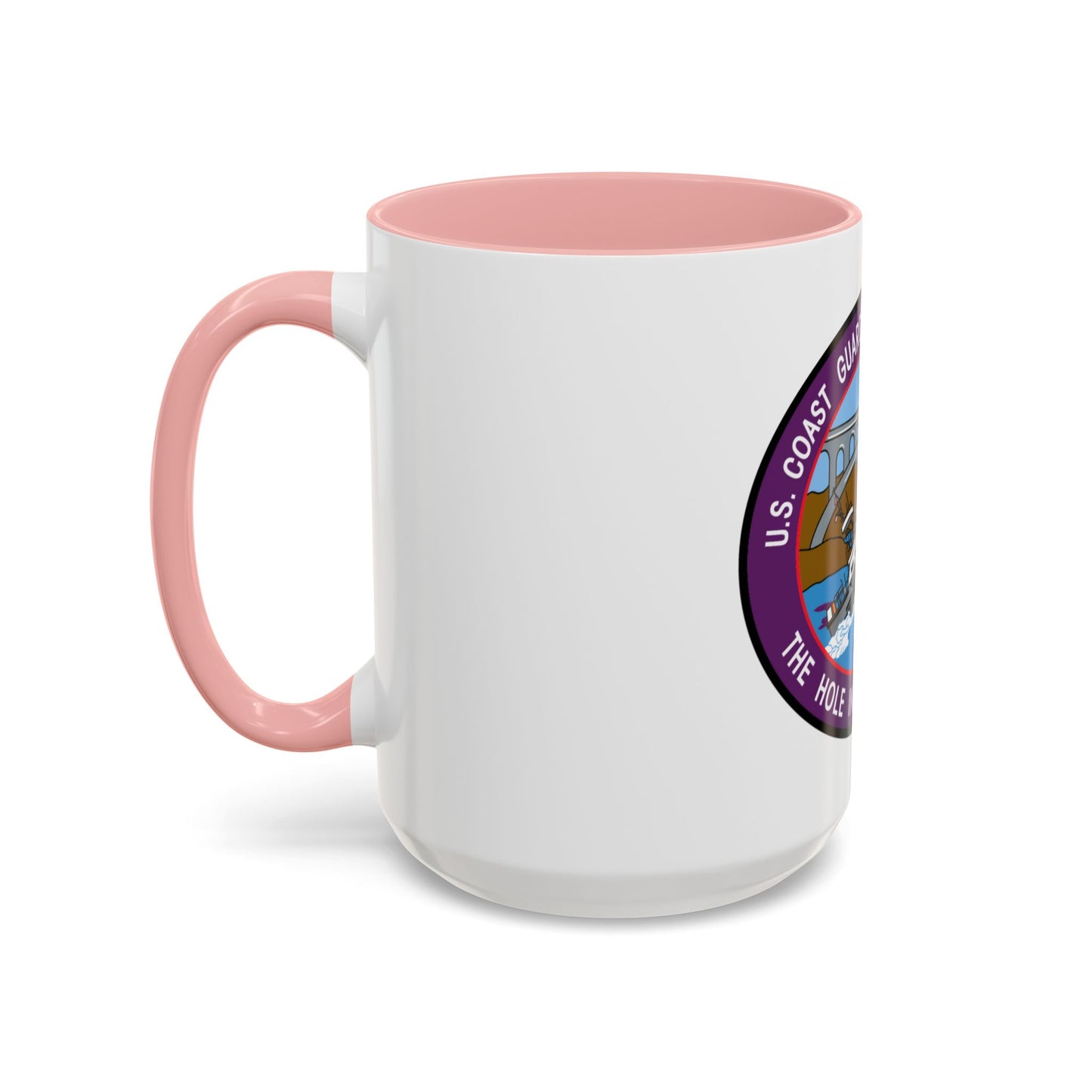 USCG Station Depoe Bay (U.S. Coast Guard) Accent Coffee Mug