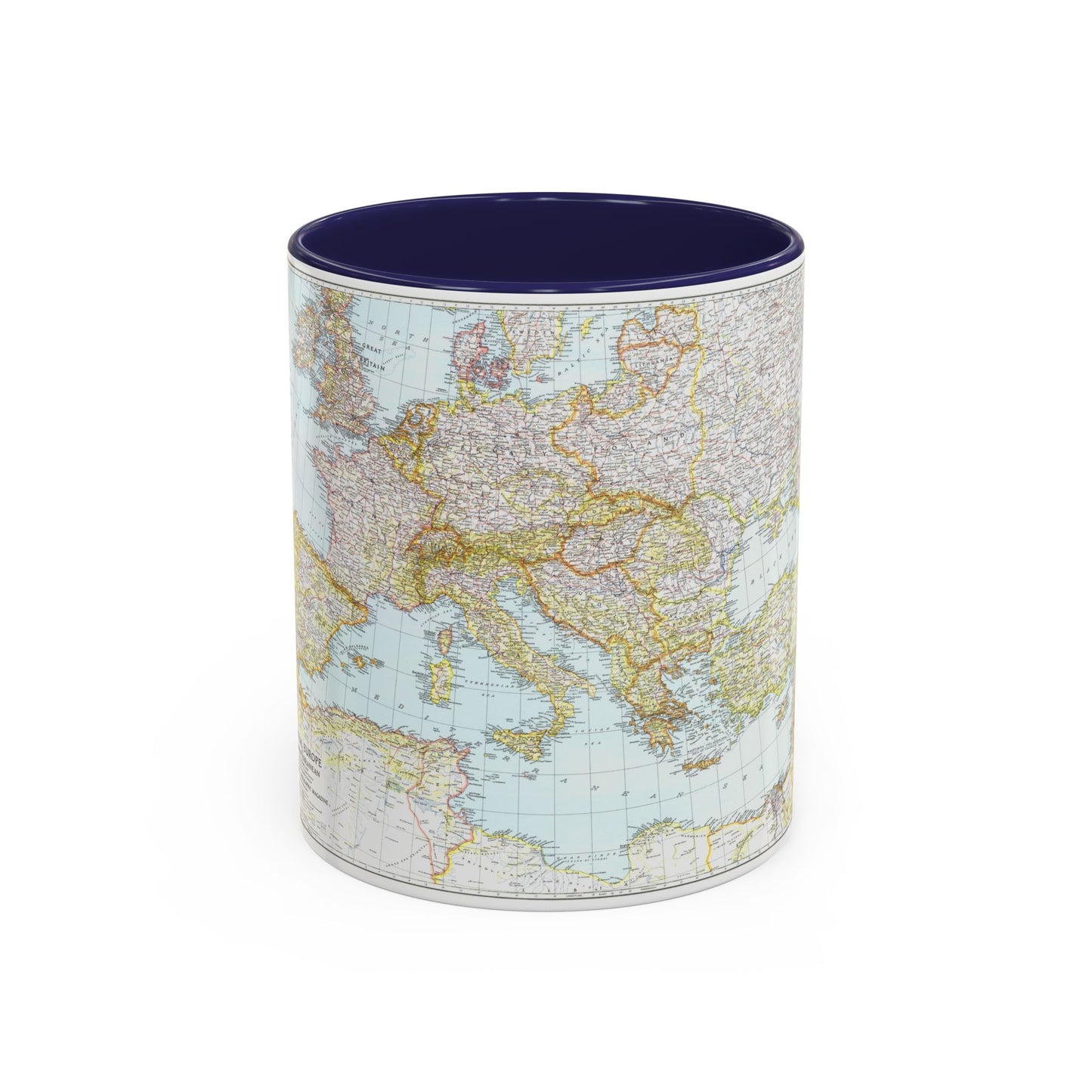 Tasse à café Accent Europe, Centre et Méditerranée 1er septembre 1939 (carte)