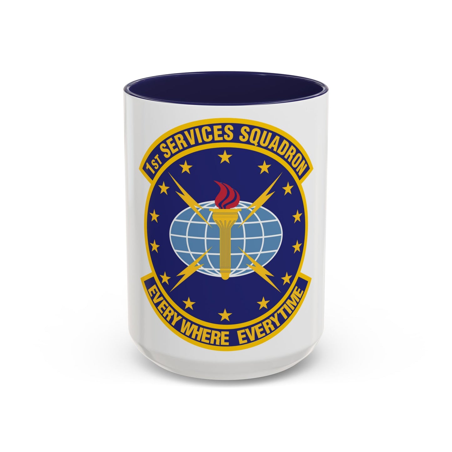 1st Services Squadron (U.S. Air Force) Accent Coffee Mug