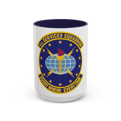 1st Services Squadron (U.S. Air Force) Accent Coffee Mug