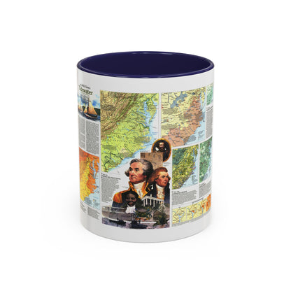 USA - Tidewater and Environs 2 (1988) (Map) Accent Coffee Mug