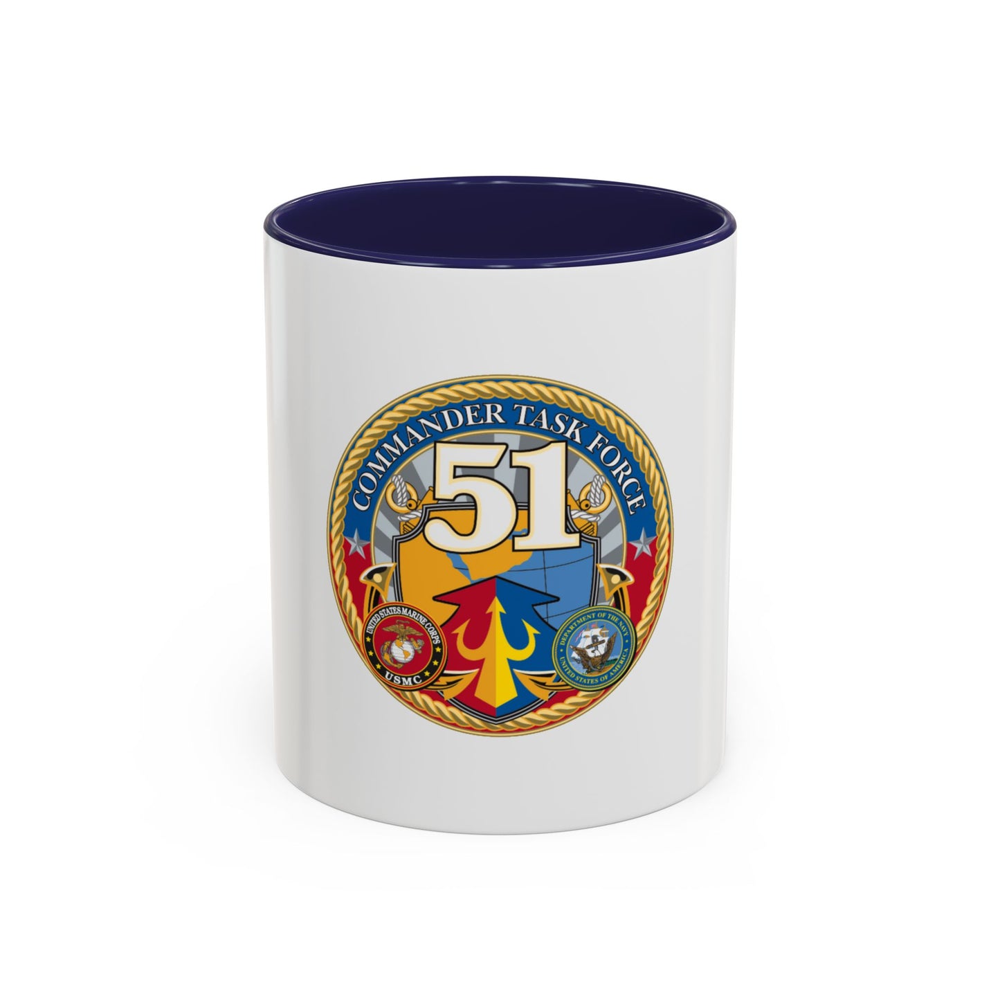 USCGC Command Task Force (U.S. Coast Guard) Accent Coffee Mug