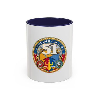 USCGC Command Task Force (U.S. Coast Guard) Accent Coffee Mug