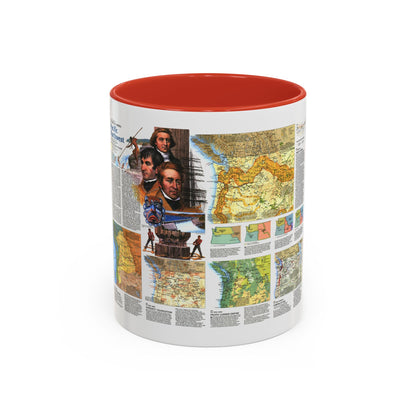 USA - Pacific Northwest 2 (1986) (Map) Accent Coffee Mug