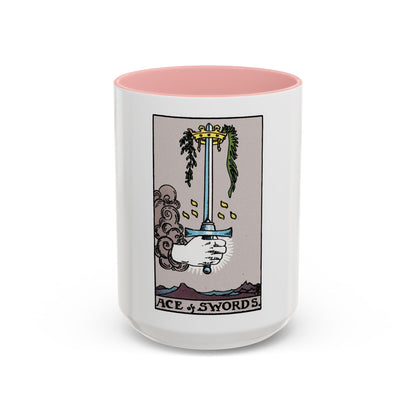 The Ace of Swords (Tarot Card) Accent Coffee Mug