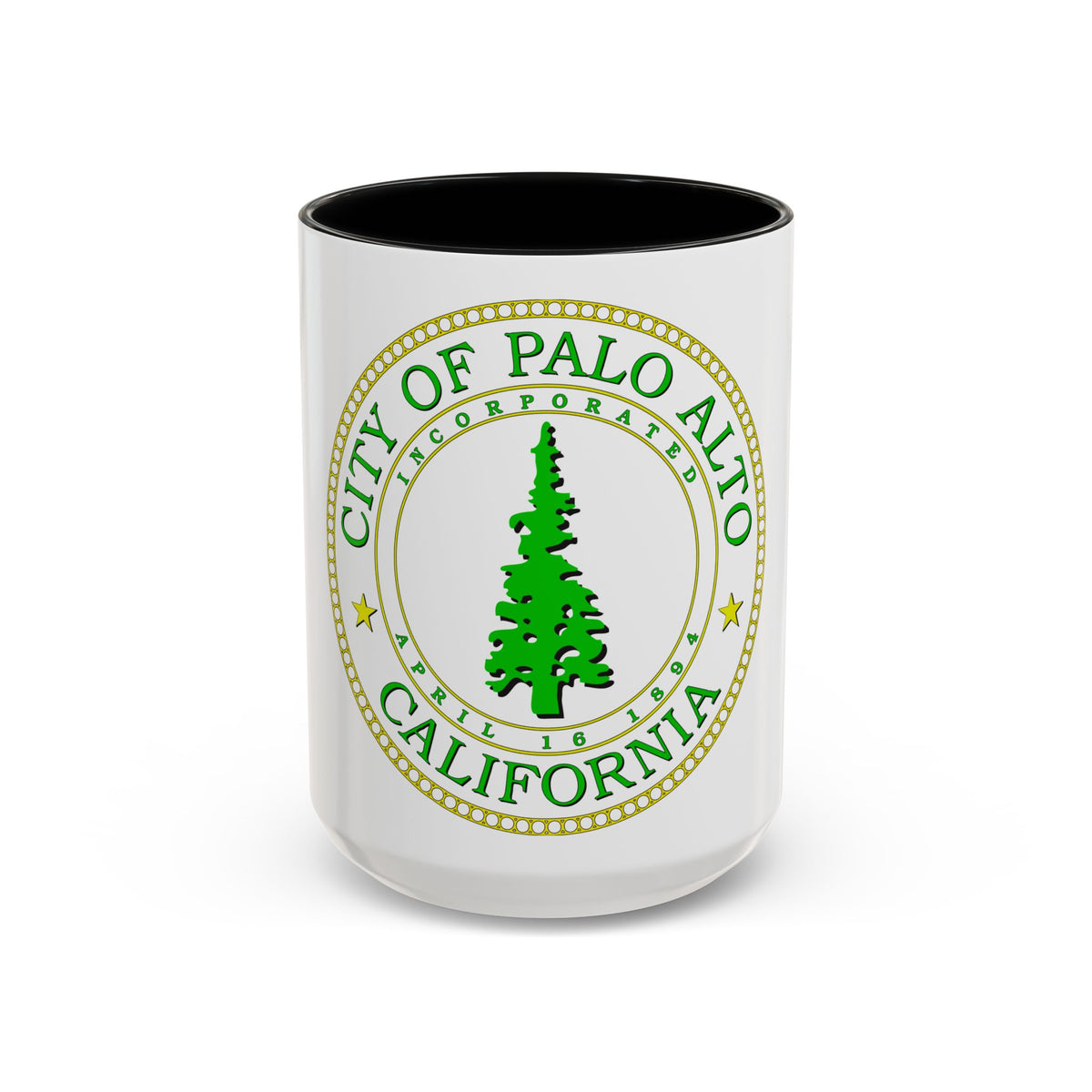 Seal of Palo Alto California - Accent Coffee Mug