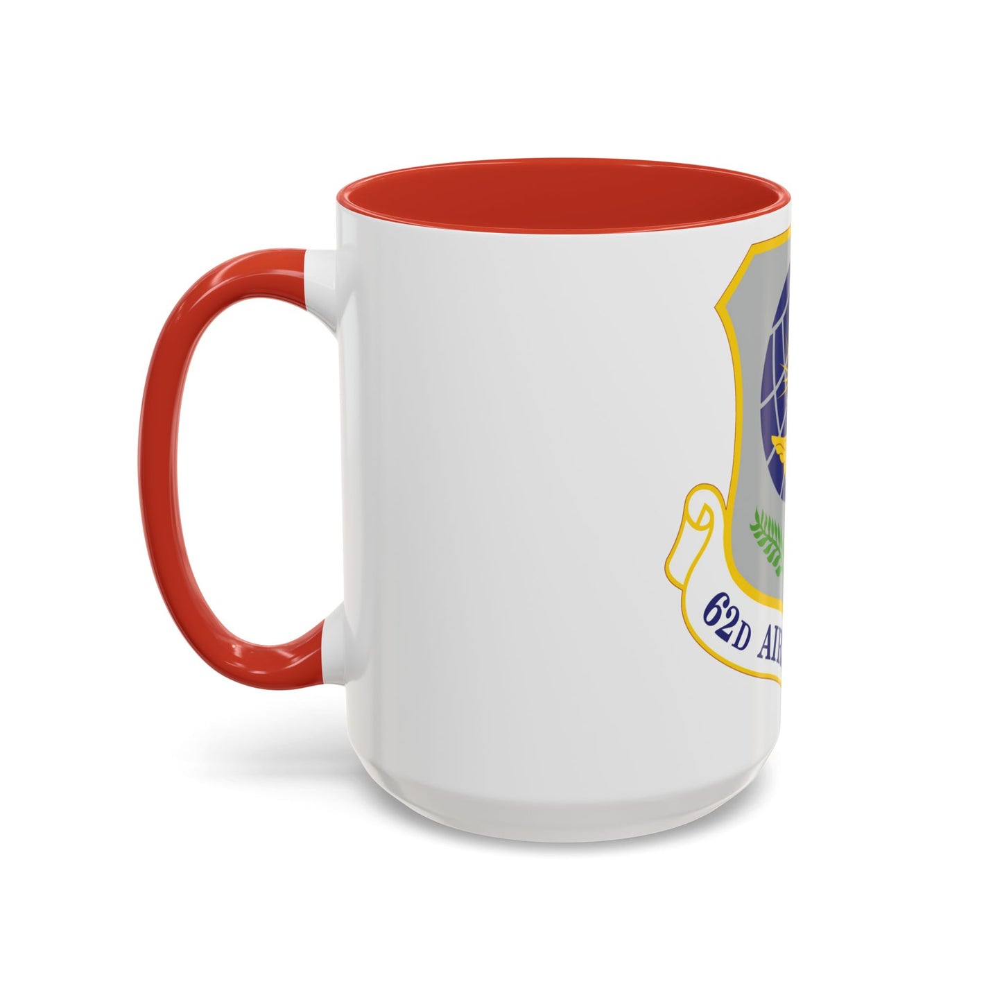 62d Airlift Wing (U.S. Air Force) Accent Coffee Mug