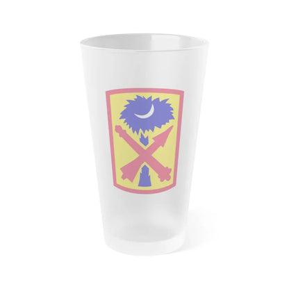 263rd Air and Missile Defense Command (U.S. Army) Frosted Pint Glass 16oz-Go Mug Yourself