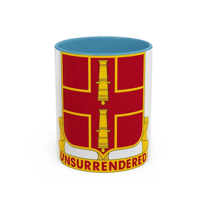 263rd Air Defense Artillery Regiment (U.S. Army) Accent Coffee Mug 11oz Light Blue - Go Mug Yourself