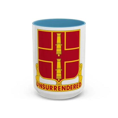 263rd Air Defense Artillery Regiment (U.S. Army) Accent Coffee Mug 15oz Light Blue - Go Mug Yourself