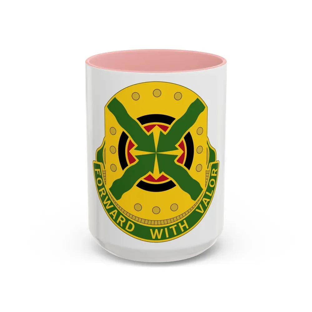 264 Engineer Group (U.S. Army) Accent Coffee Mug 15oz Pink - Go Mug Yourself