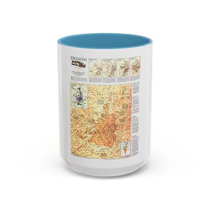 Jerusalem (1996) (Map) Accent Coffee Mug