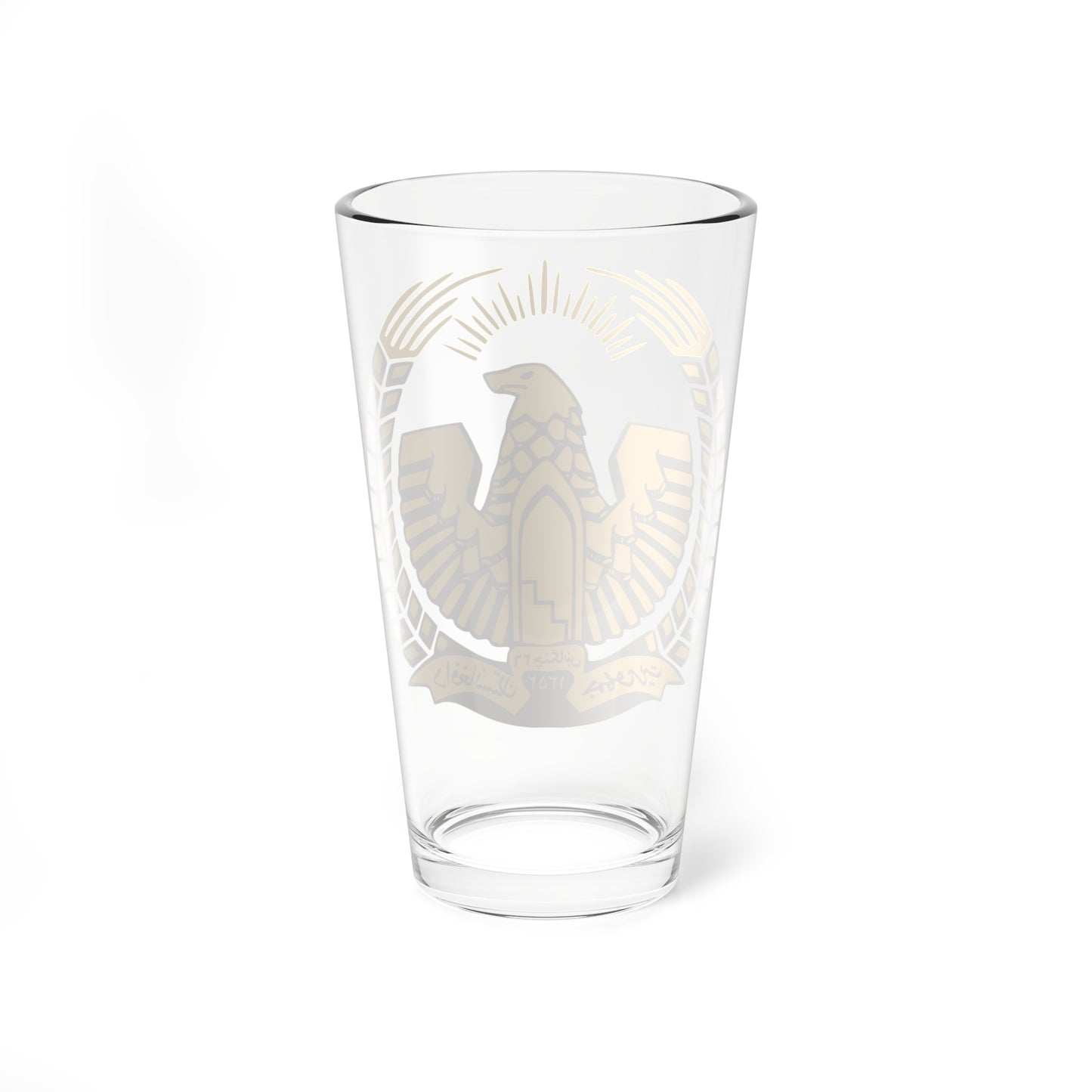 Emblem of Afghanistan 1974-1978 (Afghanistan) (Coat of Arms) Pint Glass 16oz