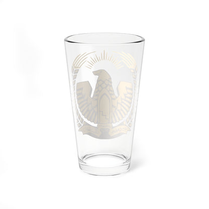 Emblem of Afghanistan 1974-1978 (Afghanistan) (Coat of Arms) Pint Glass 16oz