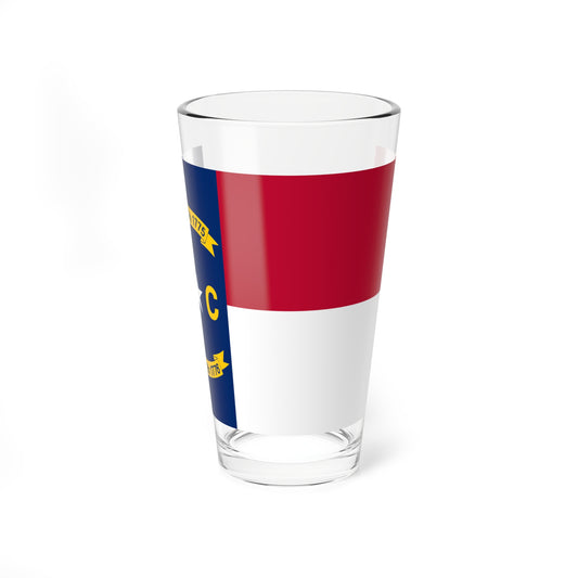 Flag of North Carolina (United States) Pint Glass 16oz