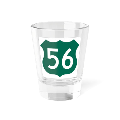 US 56 KS 1948 (Kansas) (Road Sign) Shot Glass 1.5oz