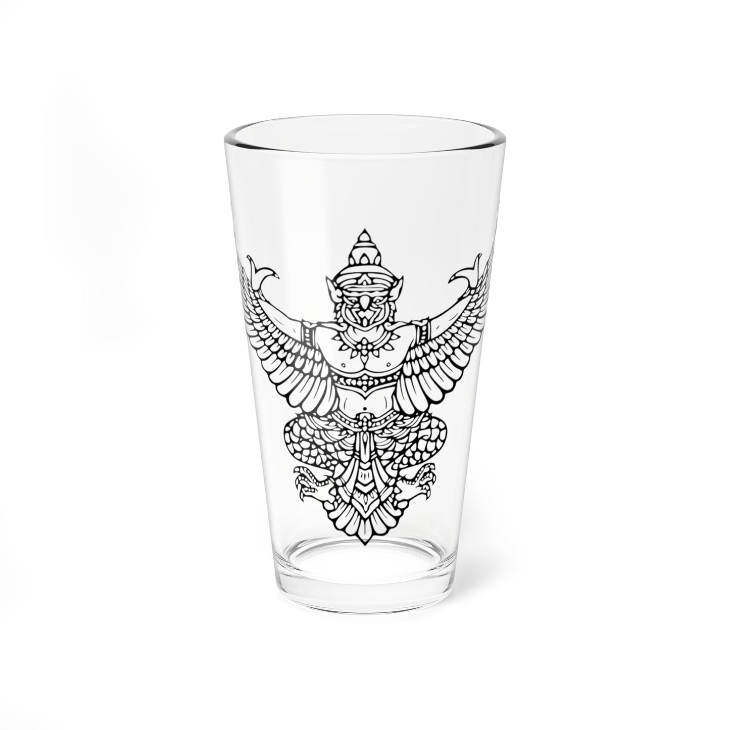 Thai government Garuda emblem Version 4 (Thailand) (Coat of Arms) Pint Glass 16oz