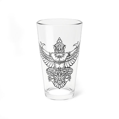 Thai government Garuda emblem Version 4 (Thailand) (Coat of Arms) Pint Glass 16oz