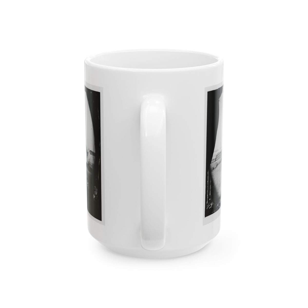 Aquia Creek Landing, Virginia. View From Commissary Department (U.S. Civil War) White Coffee Mug