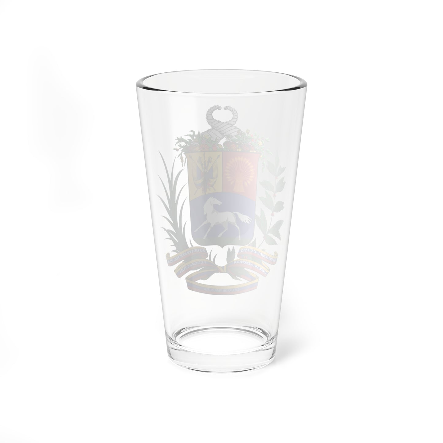 Coat of arms of Venezuela 1930-1954 (United States) (Coat of Arms) Pint Glass 16oz