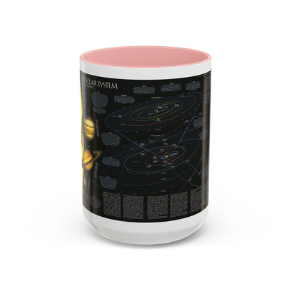 Space - Solar System- Our Sun's Family (1990) (Map) Accent Coffee Mug