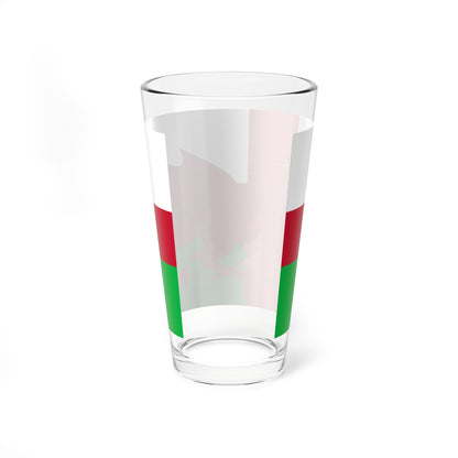 Wales Nordic flag proposal (United Kingdom) Pint Glass 16oz