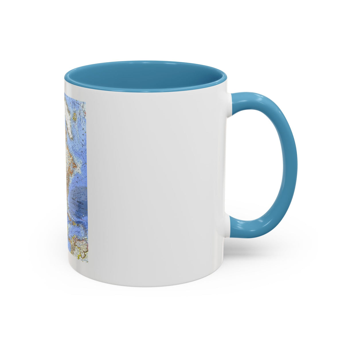 North America (1964) (Map) Accent Coffee Mug