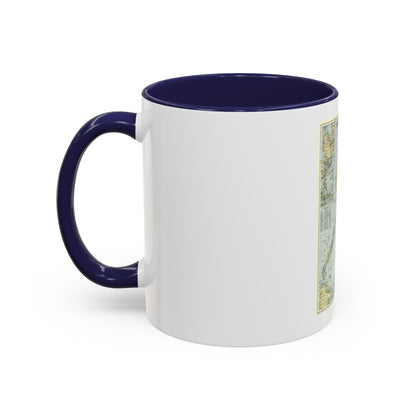 Philippines, The (1945) (Map) Accent Coffee Mug