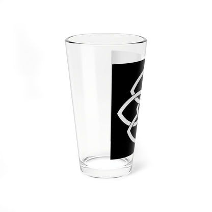 Yotsuwa inverted (Japan) (Coat of Arms) Pint Glass 16oz
