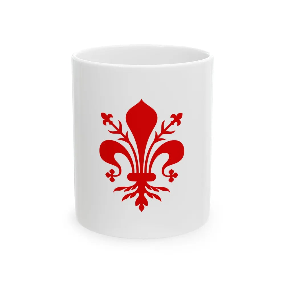 Flag of Florence Italy - White Coffee Mug-11oz-Go Mug Yourself