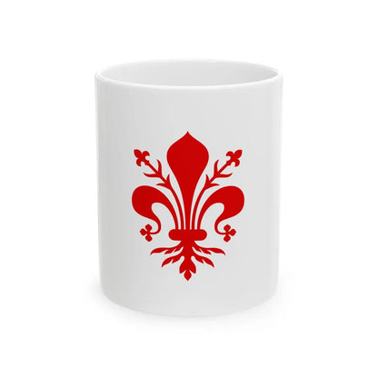 Flag of Florence Italy - White Coffee Mug-11oz-Go Mug Yourself