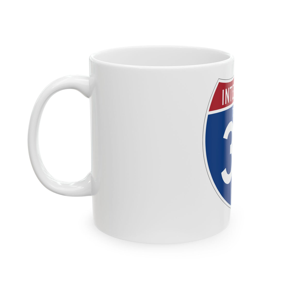 Interstate 37 (U.S. Highways) White Coffee Mug