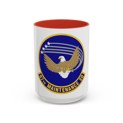 97 Maintenance Squadron AETC (U.S. Air Force) Accent Coffee Mug