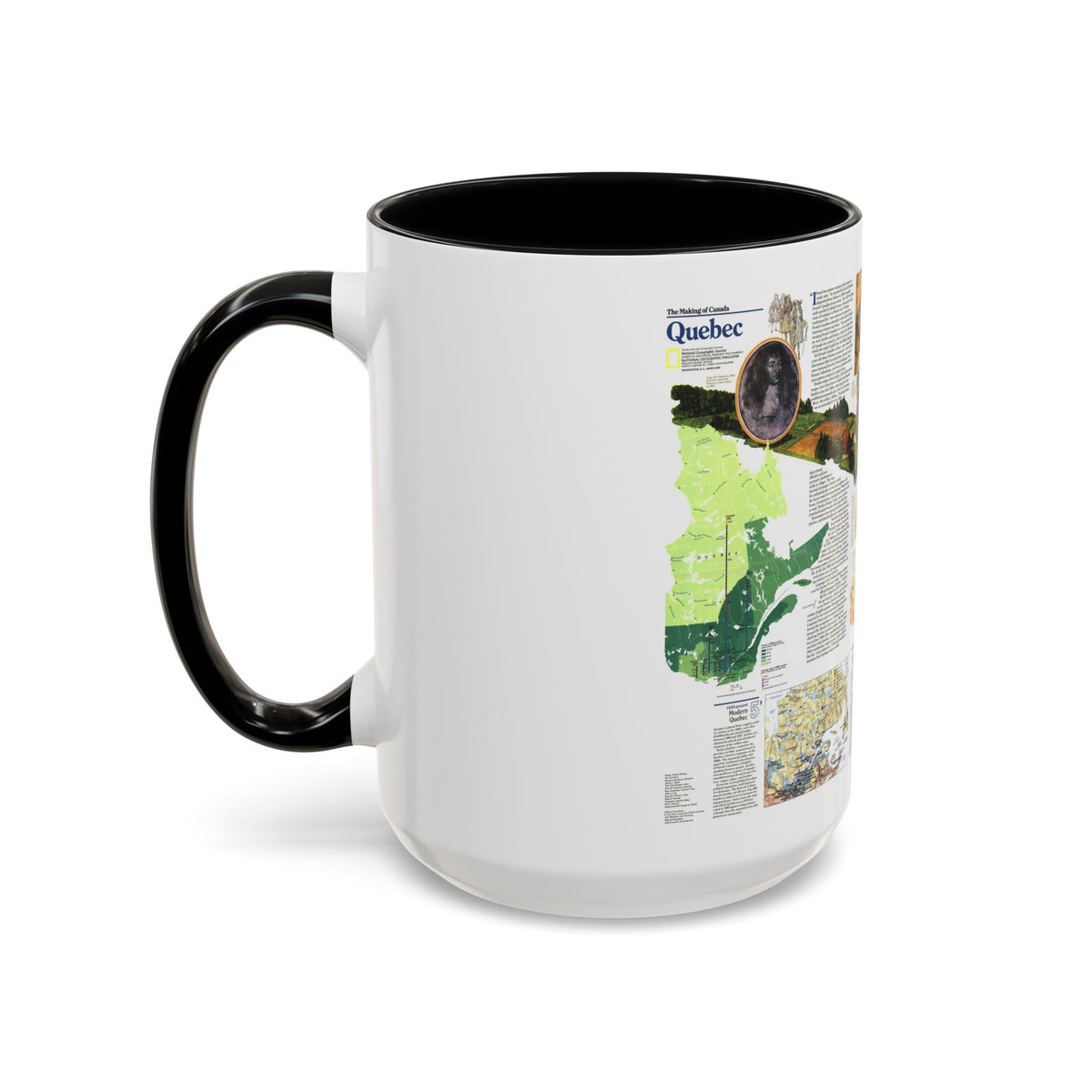 Canada - Quebec 2 (1991) (Map) Accent Coffee Mug