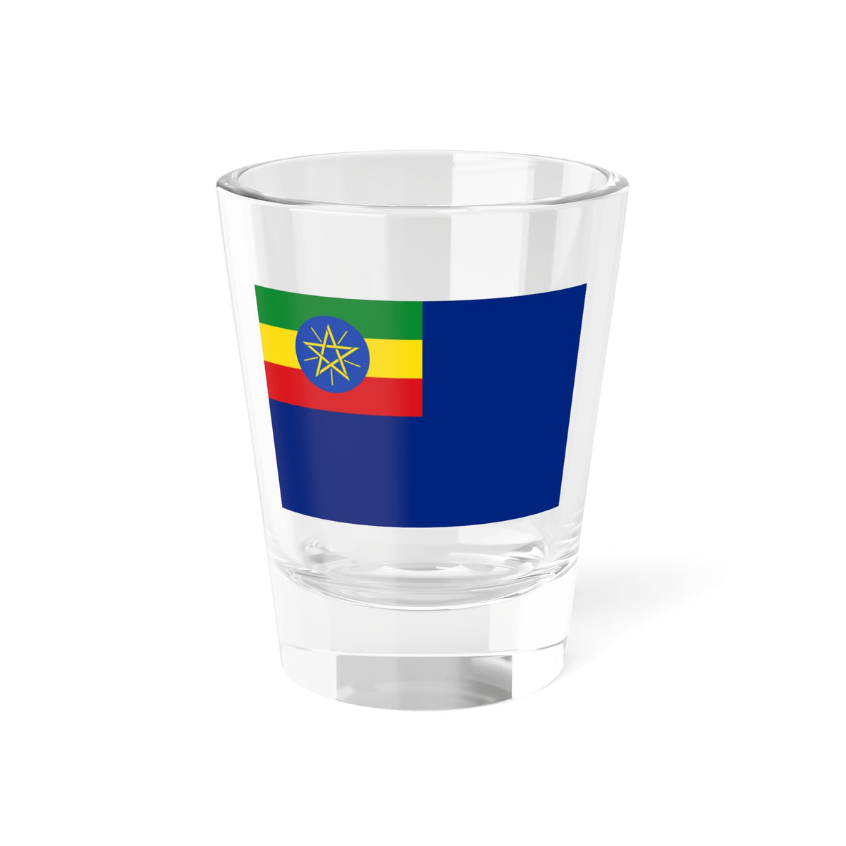 War Ensign of Ethiopia FDRE (Ethiopia) Shot Glass 1.5oz