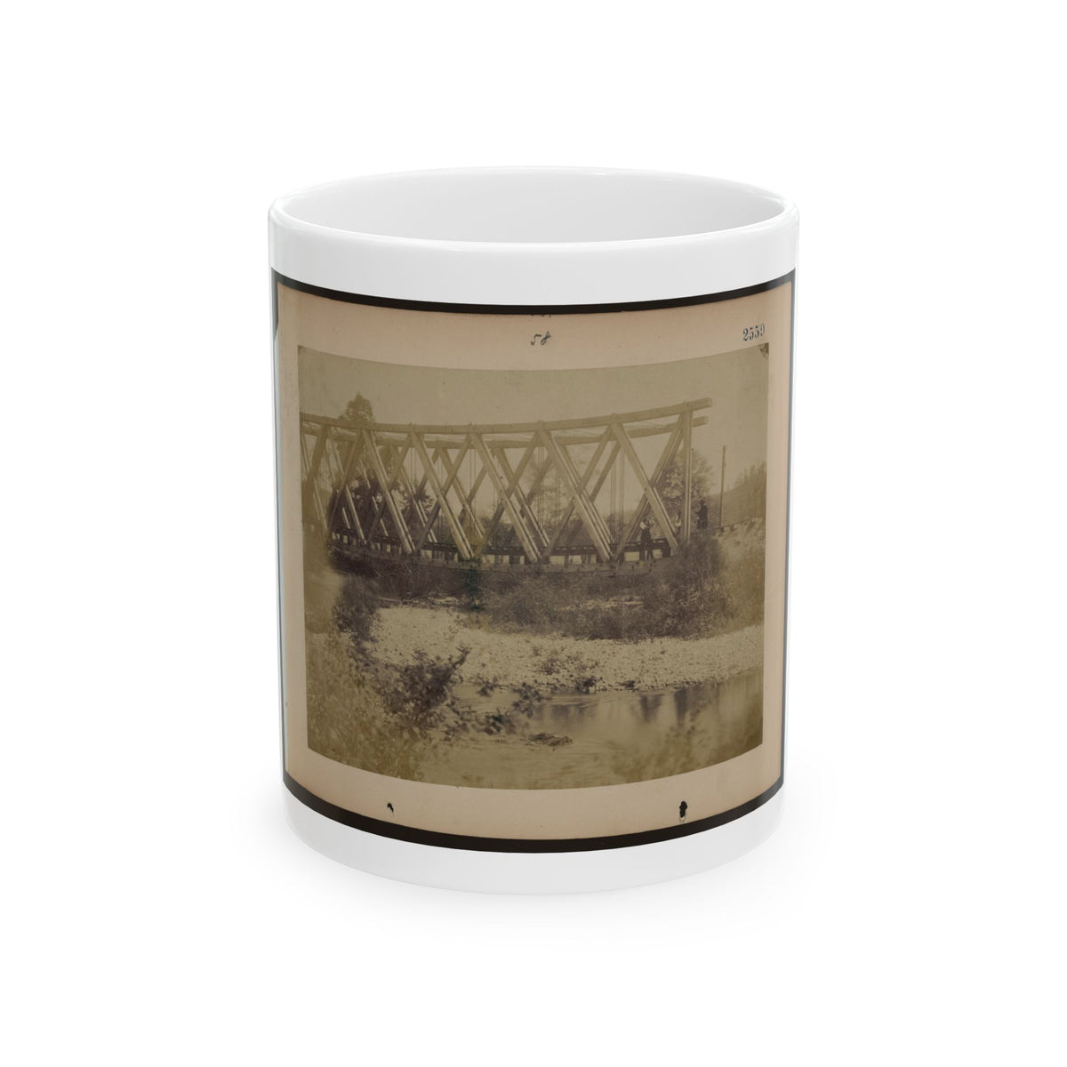 Railroad Trestle Bridge (U.S. Civil War) White Coffee Mug