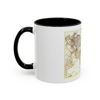 Asia and Adjacent Areas (1951) (Map) Accent Coffee Mug