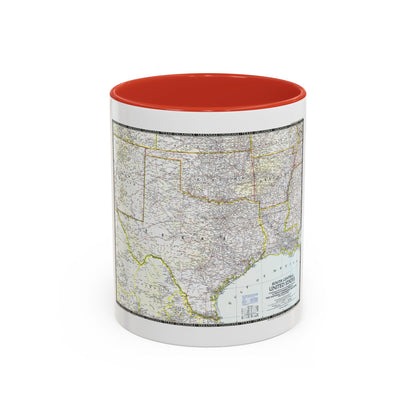 USA - South Central (1947) (Map) Accent Coffee Mug