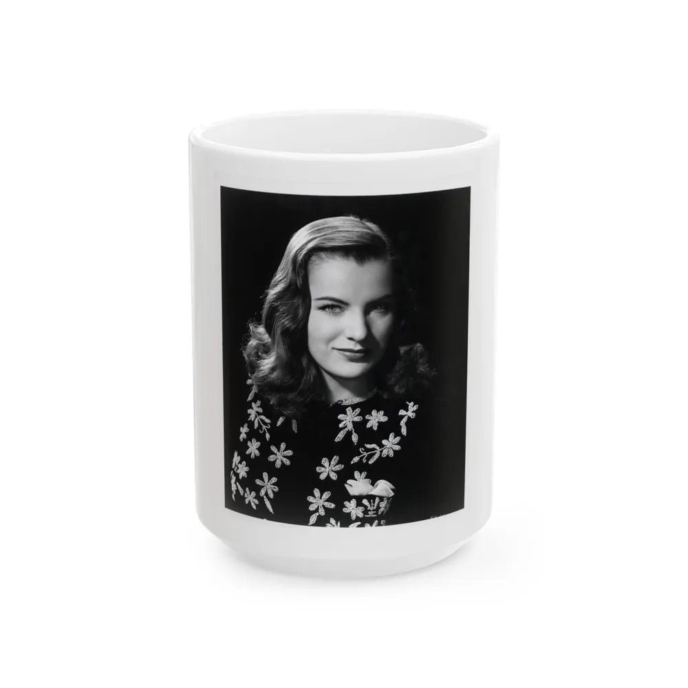 Ella Raines #140 (Vintage Female Icon) White Coffee Mug-15oz-Go Mug Yourself