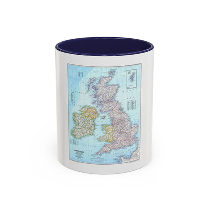 British Isles (1979) (Map) Accent Coffee Mug