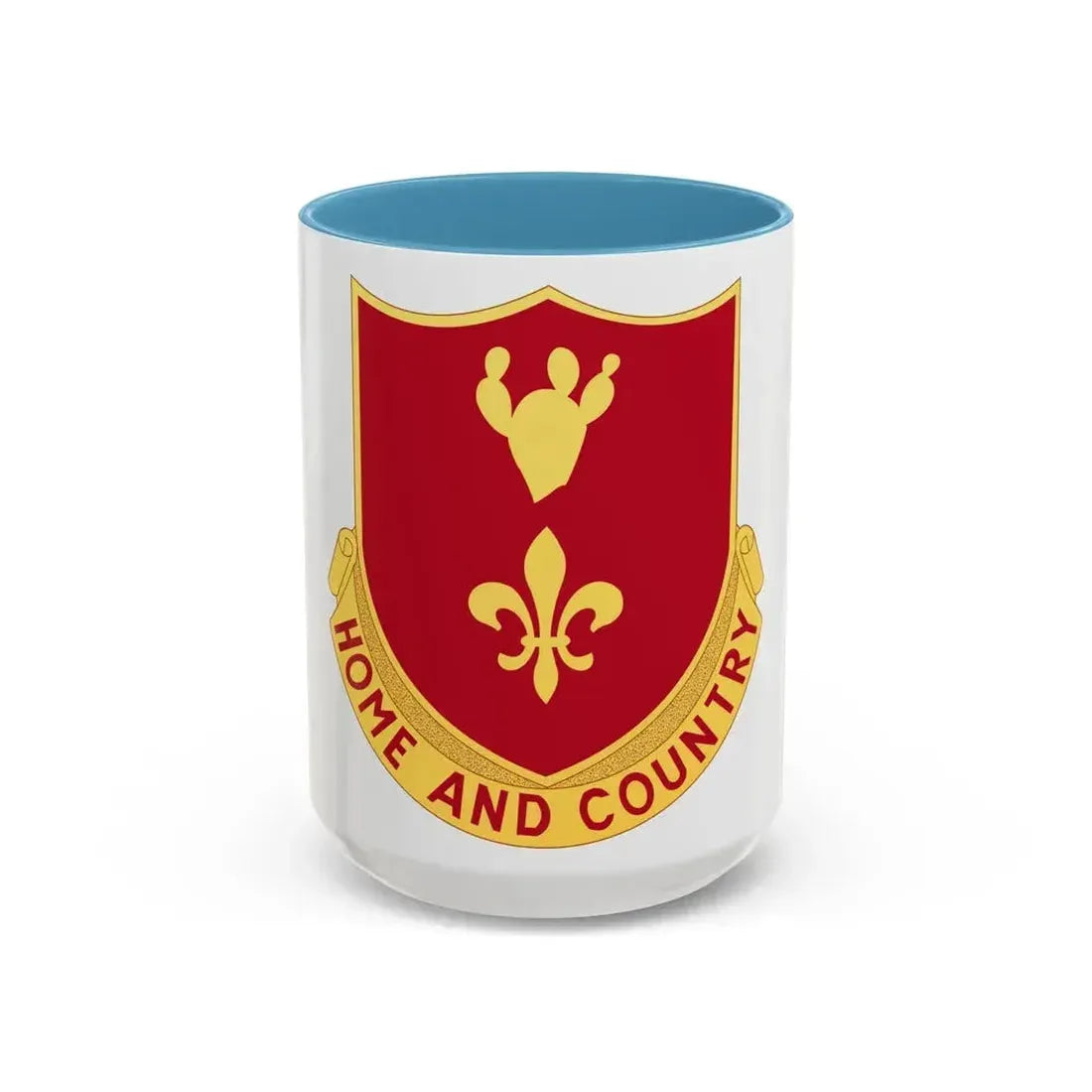 265th Artillery Regiment (U.S. Army) Accent Coffee Mug 15oz Light Blue - Go Mug Yourself