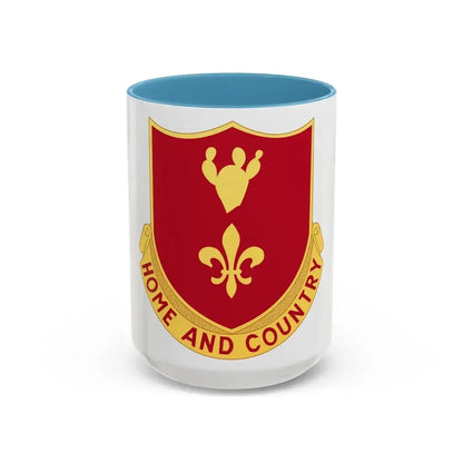265th Artillery Regiment (U.S. Army) Accent Coffee Mug 15oz Light Blue - Go Mug Yourself