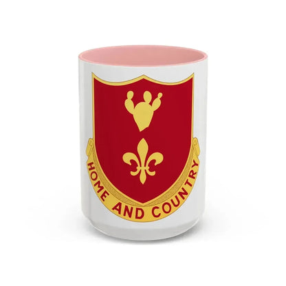 265th Artillery Regiment (U.S. Army) Accent Coffee Mug 15oz Pink - Go Mug Yourself
