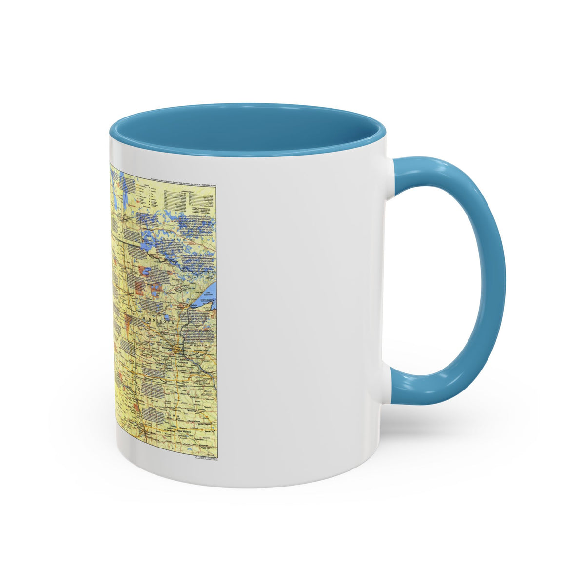 USA - Northern Plains 1 (1986) (Map) Accent Coffee Mug