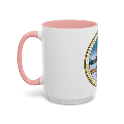 Seal of Norfolk Virginia - Accent Coffee Mug