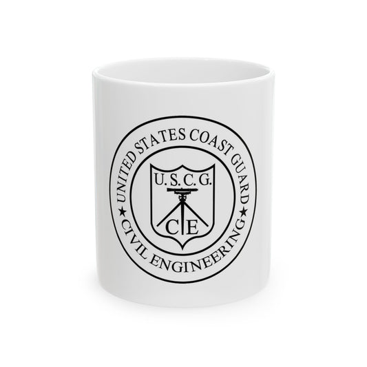 USCG Civil Engineering (U.S. Coast Guard) White Coffee Mug